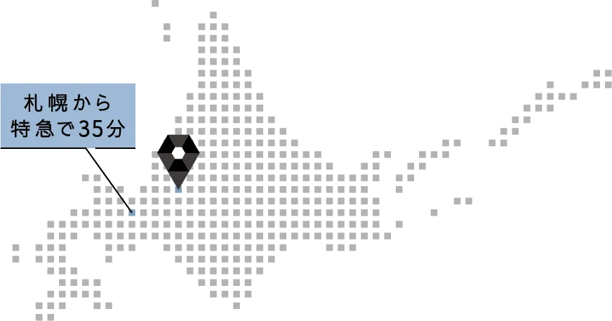 札幌から特急で35分